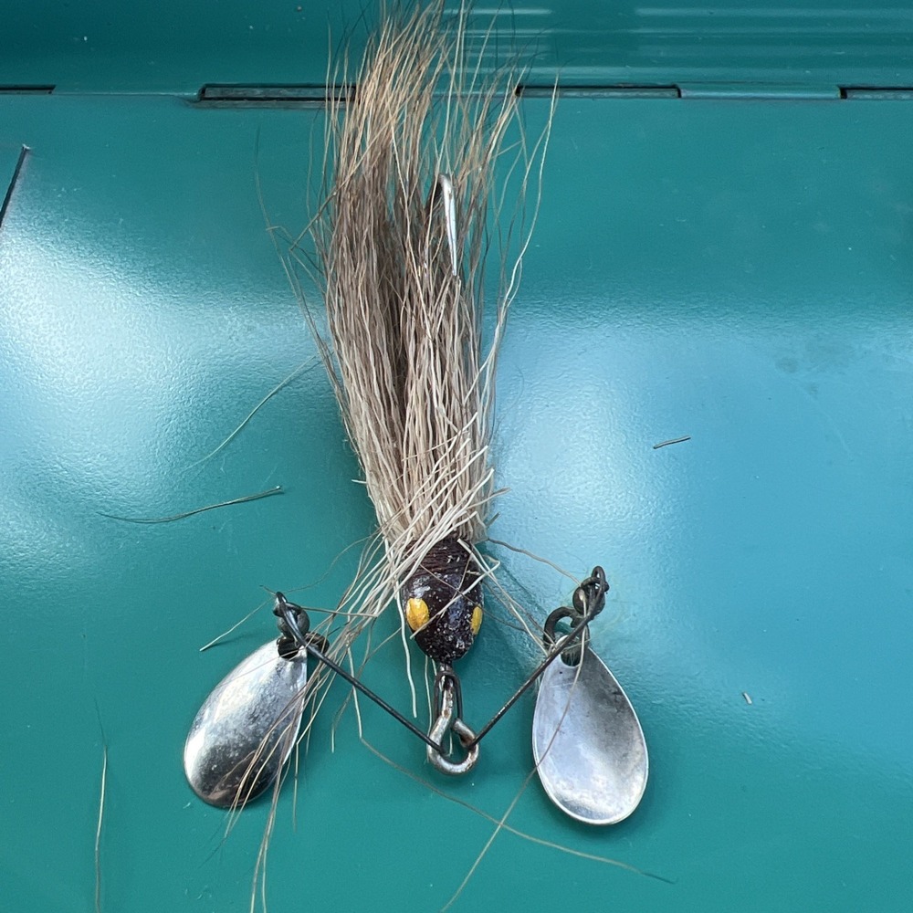 Vintage Horsehair/Bucktail Twin Spinner Lure